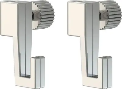 Produktbild von Aufhängehaken 4 kg silbergrau 2er-Set