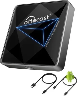 Produktbild von Bezdrôtový adaptér do auta s Androidom Ottocast A2Air Pro pre smartfón – kompatibilný s továrenským káblovým vozidlom Carplay (rok: 2016-2024)