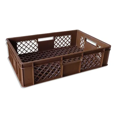 Produktbild von Bäckerkiste Brötchenbox Brotbehälter Konditorenbox Stapelbox Gitterbox EURO-Norm 15 cm braun