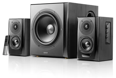 Obrázek produktu pro Edifier S351DB - 2.1 kanálů - 150 W - Černá - Bezdrátová - 1,8 m - Otočný ovladač