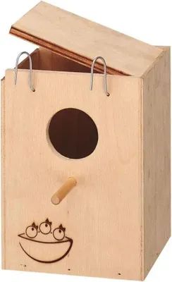 Zdjęcie produktu dla Ferplast Drewniane Gniazdo Dla Ptaków Małe 13X12X17Cm