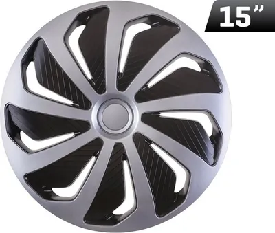 Immagine prodotto di Copriruota argento/nero 15``, 1 pz.