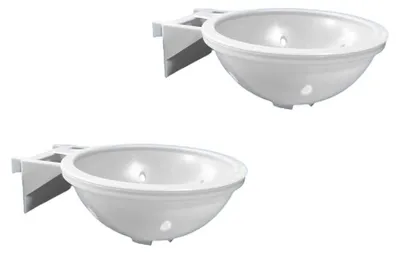 Obrázok produktu pre Domek pre inkubačné hniezdo pre vtáky s držiakom do klietky Biela 15 cm 2 ks
