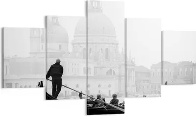 Produktbild von Bild auf Leinwand - Leinwandbild - Venedig Basilika - 125x70cm - Wand Bild - Wanddeko - Wandbilder - Leinwanddruck - Bilder - Kunstdruck - Wanddekoration - Leinwand bilder - Wandkunst - EA125x70-3563