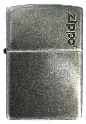 Productafbeelding van Zippo stormaansteker - Bulus Zippo logo, antiek zilver, glanzend - Navulbaar -
