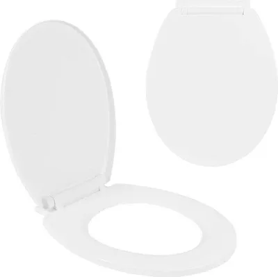 Image de Siège de toilettes universel en plastique - Blanc - Confortable
