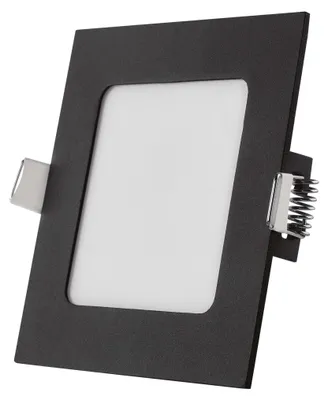 LED podhledové svítidlo NEXXO černé, 12 x 12 cm, 7 W, teplá/neutrální bílá