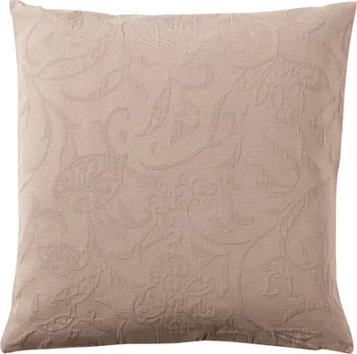 Image de Pichler piqué sans repassage floral, ornemental Housse de coussin set de 2 pièces 50 x 50 cm CORDOBA rectangle nougat