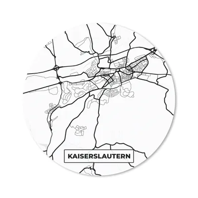 Produktbild von MuchoWow® Mauspad Mousepad Karte - Kaiserslautern - Stadtplan 50x50 cm - Mousepads - Maus Mat - Pad - Mausunterlage - Vinyl