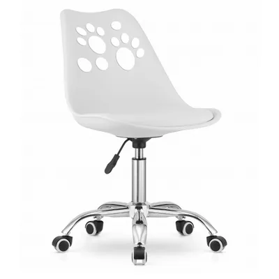 Produktbild von FORTENA Schreibtischstuhl PRINT Drehstuhl Weiß, ergonomisch & höhenverstellbar