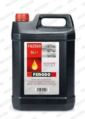 Produktbild von FERODO Bremsflüssigkeit Bremsöl + BRAKE FLUID DOT 5.1 5Liter
