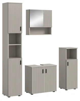 Produktbild von Badmöbel Set 4-teilig "Livia" in Kaschmir Badkombination 150 x 192 cm