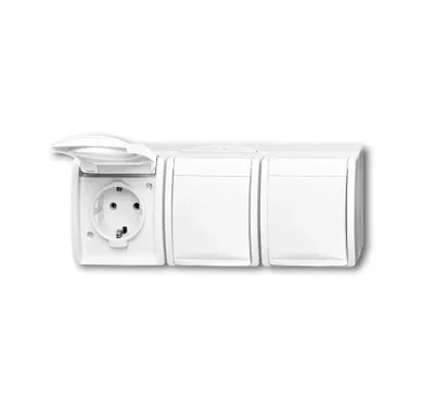 Produktbild von BUSCH JAEGER 2084-0-0712 - CEE 7/3 - 2P+E - Weiß - IP44 - 250 V - 16 A