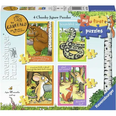 Zdjęcie produktu dla Moje pierwsze puzzle: puzzle 4 w 1 - Gruffalo