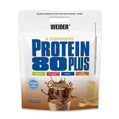 Immagine prodotto di Weider Protein 80 Plus, sacchetto da 2 kg, gusto cocco