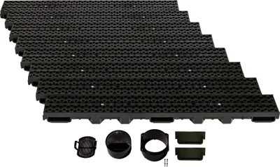 Immagine prodotto di Set di canali di drenaggio ScarMaxx B125, scarico dell'acqua piovana - altezza 60 mm - 8 m