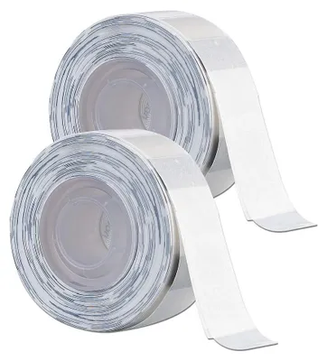 Image de 2 rouleaux d'étiquettes autocollantes 14 x 30 mm - transparent