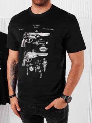 Produktbild von Dstreet Herren-T-Shirt mit Aufdruck Trophexei schwarz XL