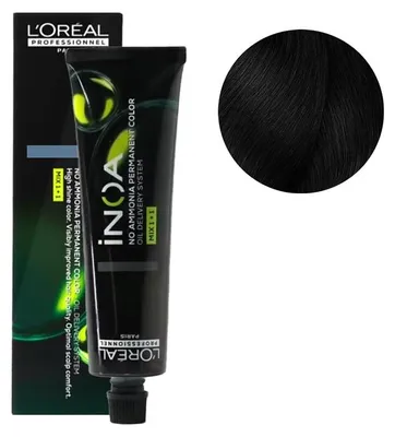 Obrázek produktu pro l'oreal professionnel paris permanentní barva na vlasy inoa color no. 2.0 60 g