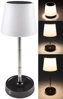 Produktbild von LED Akku Tischleuchte 29cm, dimmbar 115-290mm ausziehbar, Warmweiß