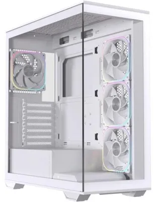 Immagine prodotto di Einarex EXCS-PR-700R-W, Midi Tower, PC, Bianco, ATX, Micro ATX, Mini-ITX, Acciaio, Vetro temperato, Gaming