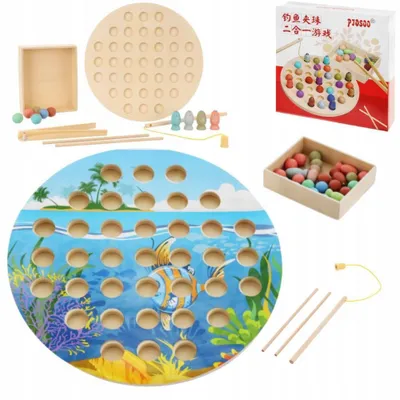 Produktbild von LandToys Magnetische Angelspiel Fischen 43 Teile