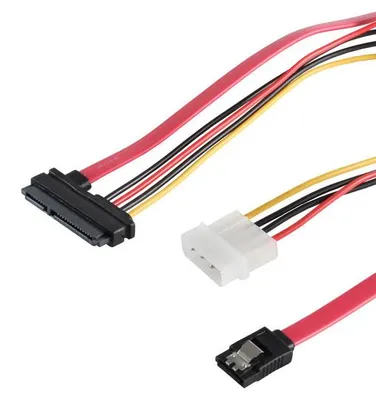 Produktbild von SATA-Kombikabel Daten- und Stromversorgung 0,5m