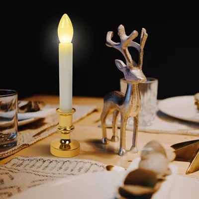 Immagine prodotto di Decorazione natalizia: candela con luce LED gialla - bianca / da