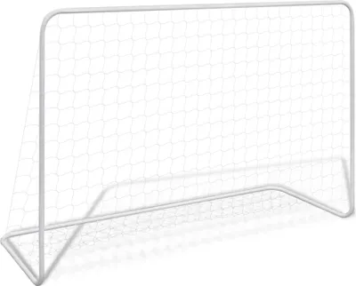 Obrázek produktu pro vidaXL Fotbalové branky 2 ks se sítěmi 182 × 61 × 122 cm Ocelová bílá