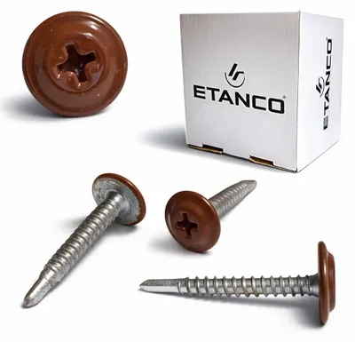 Produktbild von ETANCO GM-B Selbstbohrschrauben für Stahl Dach RAL 3009 Oxidrot 4,2 x 32 mm 250 Stk.