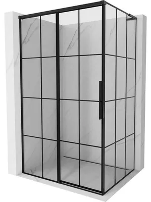 Obrázek produktu pro Mexen Rox L posuvná sprchová kabina levá 120 x 90 cm, černá mřížka, černá - 8C2L-120-090-70-77-L