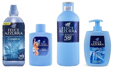 Produktbild von PAGLIERI Felce Azzurra Weichspüler Badezimmer Set Duftende Classico 4pz