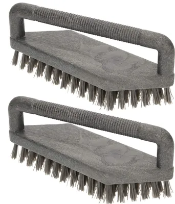 Productafbeelding van KOTARBAU® Set van 2 reinigingsborstels 155 mm schuurborstel wasborstel wortelborstel schrobborstel borstel borstel borstel borstel voor het reinigen van vloeren moeilijk bereikbare plaatsen