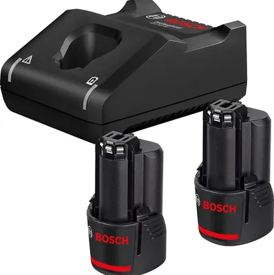 Obrázok produktu pre Bosch 1 600 A01 9R8, Súprava batérie a nabíjačky, Lithium-ion (Li-ion), 2 Ah, 12 V, Bosch, Čierna