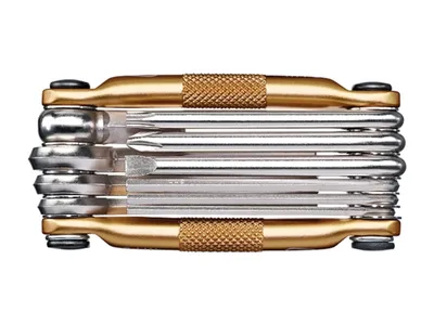 Zdjęcie produktu dla crankbrothers Multitool M10/kolor złoty, narzędzie do naprawy rowerów