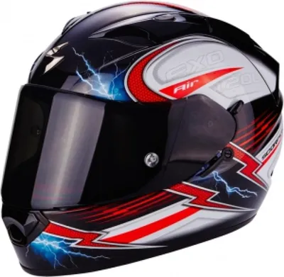 Produktbild von Motorradhelm SCORPION EXO-1200 AIR FULGUR schwarz/weiß/rot XXL
