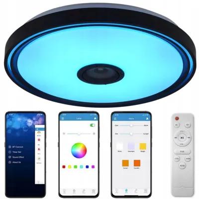 Produktbild von MasterLED LED Deckenleuchte 72 W RGBW 3000-6500 K Bluetooth-Lautsprecher 50 cm