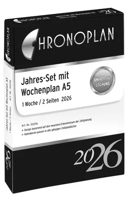 Produktbild von Chronoplan 50296, Wochenplan, 2026, A5, weiß