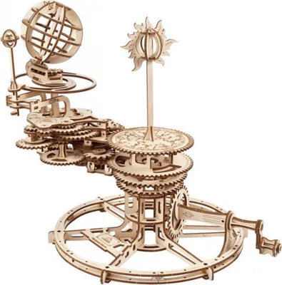 Produktbild von Ugears Tellurium 3D Mechanisches Holzpuzzle