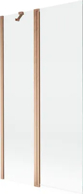 Obrázok produktu pre Mexen Mist sprchový kút 2-krídlový 100 x 150 cm, transparentný, brúsená meď - 8A9-100-011-65-00
