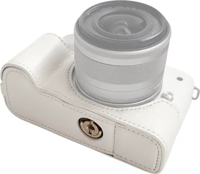 Produktbild von Tragbare Kamera-Schutzhuelle im Retro-Stil, Kamerataschenhalter, Tragetasche mit oeffnung unten, mit Schultergurt, Ersatz fuer Canon EOS M50/M50 II/M5