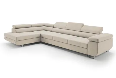 Produktbild von Ecksofa mit Schlaffunktion PASTI XL L-Form, Sofa Couch mit Bettkasten, Couch Eckcouch, Schlafsofa für Wohnzimmer Ottomane Rechts LETTO 03