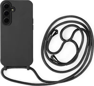 Produktbild von Handykette für Samsung Hanyhülle mit Band Hülle mit Kodel Smartphone Halskette Galaxy S24+ Schwarz