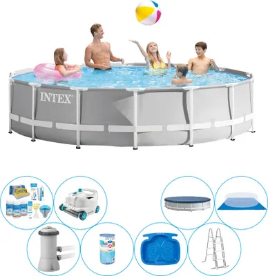 Zdjęcie produktu dla Zestaw basenowy "wszystko w 1" - Intex Prism Frame Round 427x107 cm
