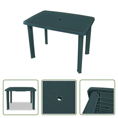 Immagine prodotto di The Living Store tavolo da giardino verde 101 x 68 x 72 cm plastica