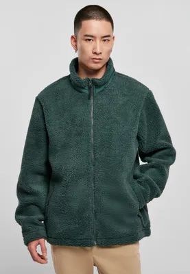 Image de Veste Sherpa Basic Bunda Urban Classics, vert bouteille - XXL