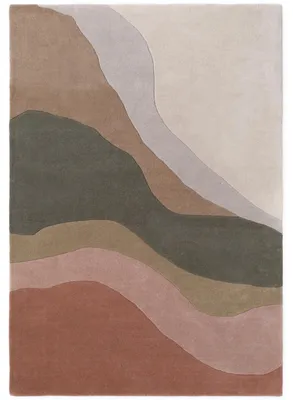 Produktbild von Ted Baker Wollteppich Flood, Handgewebt, Natürlich, Modern, Kurzflor, Creme Bunt - 160x230 cm
