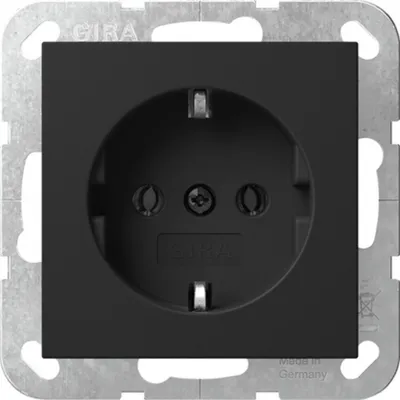 Immagine prodotto di Gira 4188005 Gira E2 presa di corrente nero/opaco
