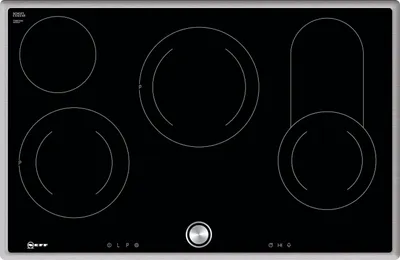 Produktbild von Neff T18BT16N0, Schwarz, Integriert, 80 cm, Keramik, Glas, 4 Zone(n)