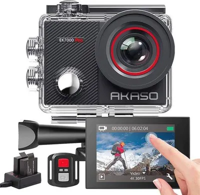 Image de Caméra Ultra 4K 20 MP, étanche, écran tactile HD, stabilisateur d'image, télécommande et accessoires